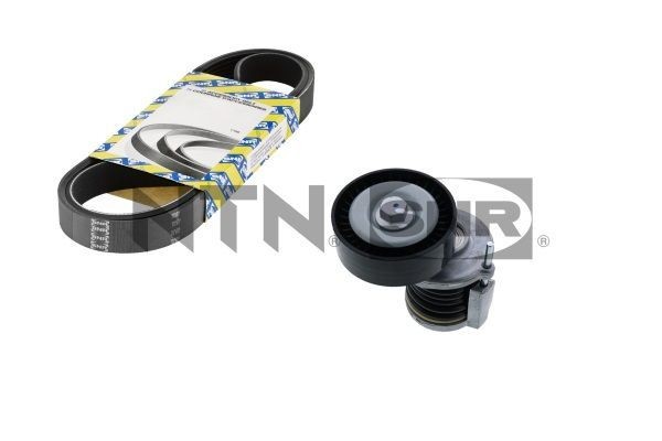 SNR Ozubený klinový remeň - Sada KA857.10 Sada klinového rebrovaného remena SNR Volkswagen CRAFTER KA857.10