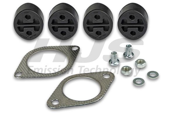 HJS Kit d'assemblage, tuyau d'échappement 82 42 4230 HJS 82424230 Kit de montage échappement Skoda FAVORIT d'origine