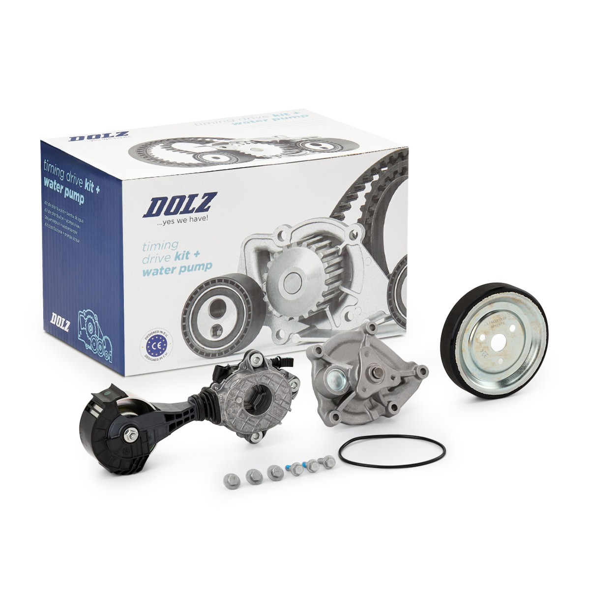 DOLZ Αντλία νερού + σετ ιμάντων poly-V KD173T KD173T Σετ ιμάντων poly-v CITROËN C2 DOLZ
