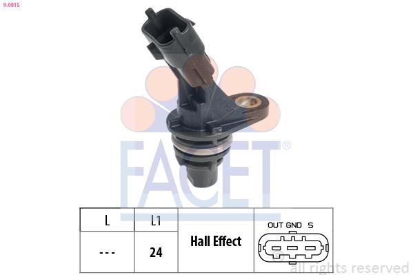 FACET Camshaft position sensor 9.0815 9.0815 FACET camshaft sensor RENAULT KOLEOS