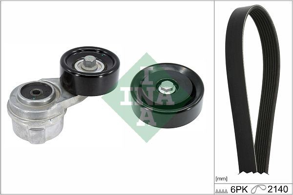 Σετ ιμάντων poly-V INA 529 0497 10 INA 529 0497 10: Κιτ ιμάντα κίνησης Kia RIO 2016