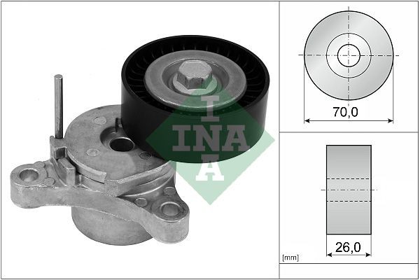 INA Napinák rebrovaného klinového remeňa 534 0666 10 INA 534 0666 10 Napínacie rameno OPEL Insignia B Grand Sport (Z18) za nízku cenu