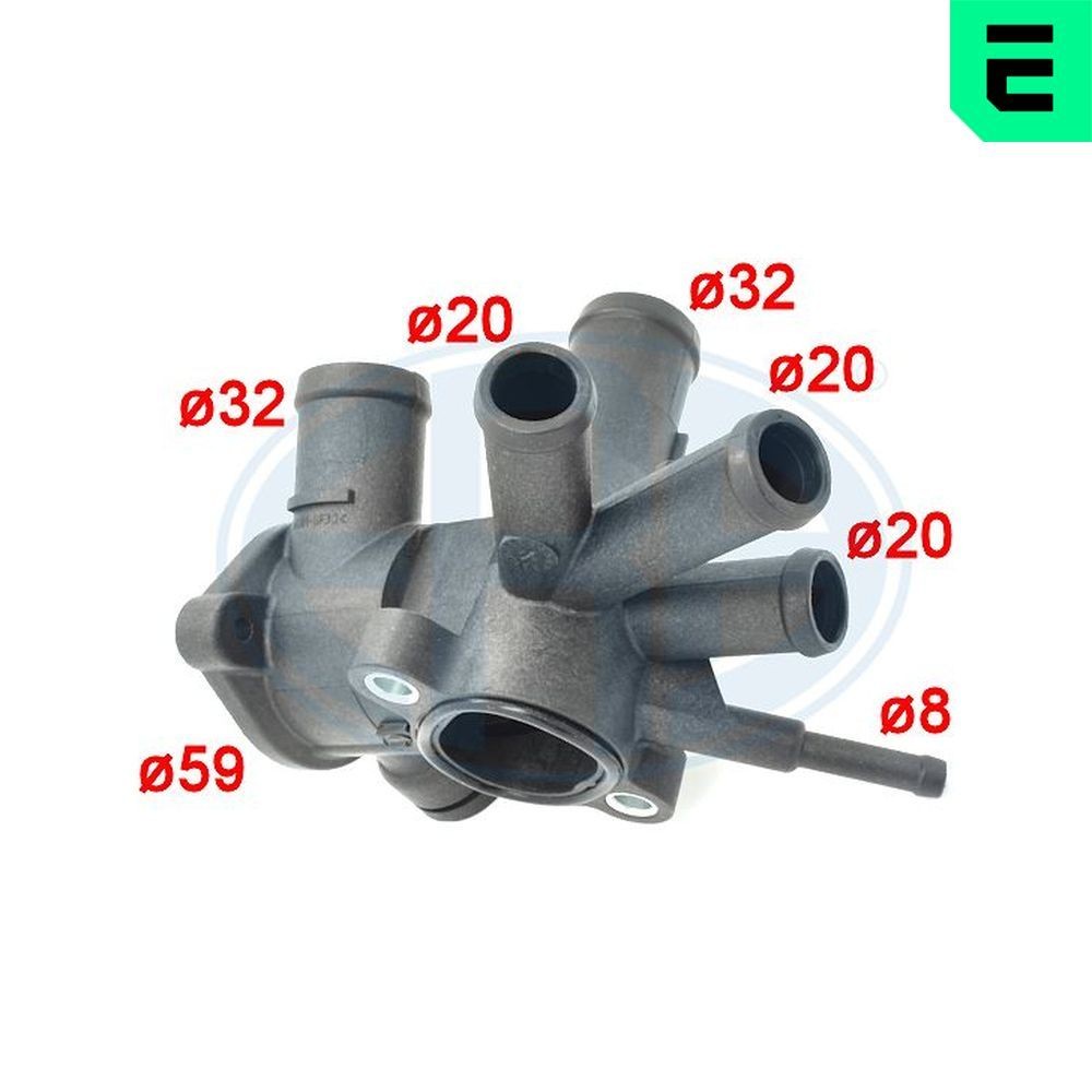 ERA Kühlmittelflansch 354016A 354016A Kühlmittelflansch OPEL CORSA ERA kaufen