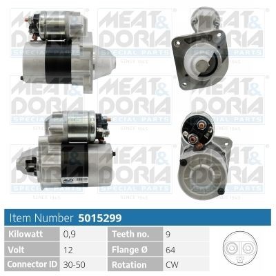 MEAT & DORIA Motorino avviamento 5015299 MEAT & DORIA 5015299 Motorino avviamento Elba Station Wagon originale prezzo