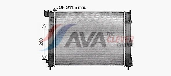 AVA COOLING SYSTEMS Jäähdytin, moottorin jäähdytys DN2480 AVA COOLING SYSTEMS DN2480 RENAULT Captur II jäähdytin vaihto hinta