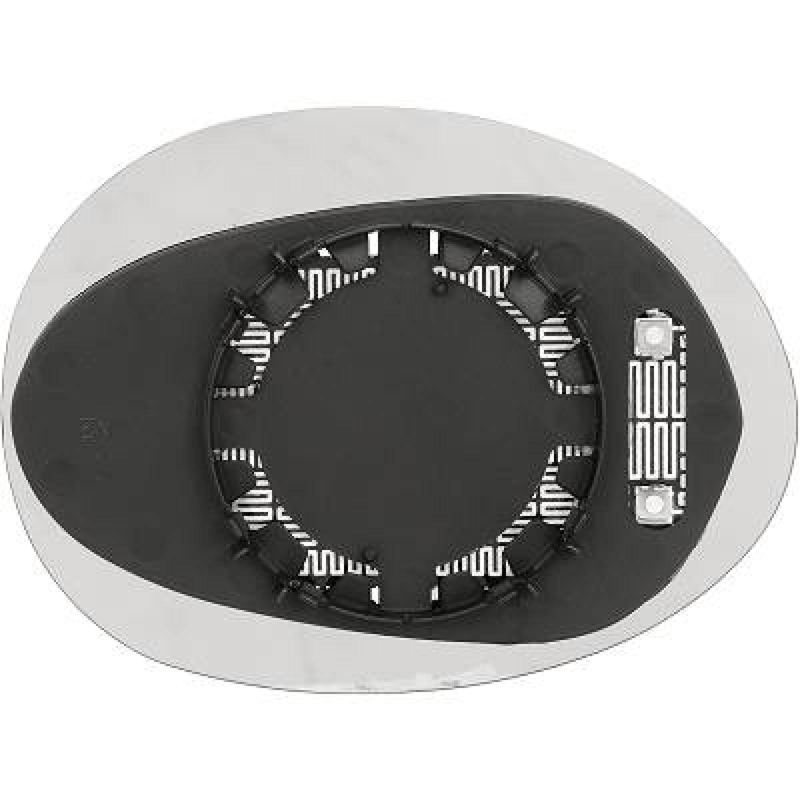 DIEDERICHS Vetro specchio, specchio esterno 1208126 1208126 costo Vetro specchietto CHEVROLET CRUZE DIEDERICHS
