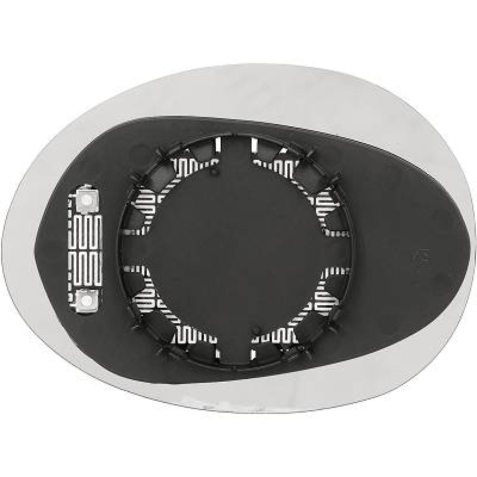 DIEDERICHS Vetro specchio, specchio esterno 1208127 DIEDERICHS 1208127 Vetro specchietto Seat ALHAMBRA costo