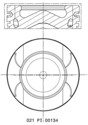 MAHLE Kolvid 021 PI 00134 002 MAHLE 021 PI 00134 002 Kolvid