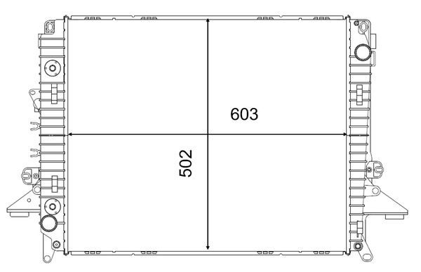MAHLE Radiador, arrefecimento do motor CR 2577 000S Radiador arrefecimento do motor MAHLE LAND ROVER CR 2577 000S