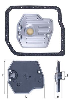 MAHLE Automatic transmission filter kit HX 245D MAHLE HX 245D Volvo S40 automatic transmission filter price