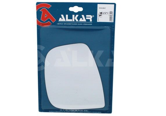 ALKAR Spoguļstikls, Stikla konstrukcija 9501867 ALKAR 9501867 Spoguļstikls Toyota Proace 2 Verso cena