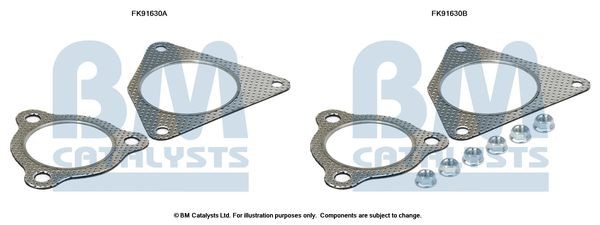 BM CATALYSTS Kit montaggio catalizzatore FK91630 FK91630 Kit montaggio impianto gas scarico BM CATALYSTS BMW X1 costo