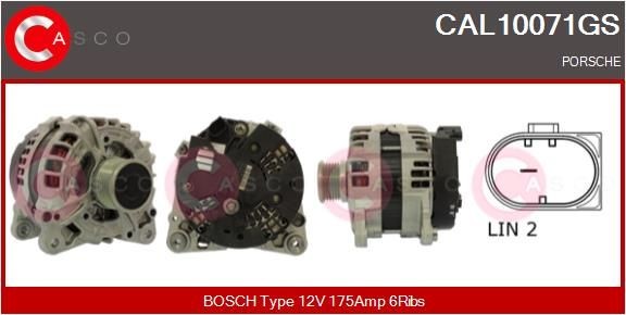 CASCO Ģenerators CAL10071GS CASCO CAL10071GS Ģenerators Porsche 911 991 Cabrio lēti