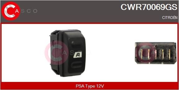 Raam schakelaar CASCO CWR70069GS CASCO CWR70069GS Raam schakelaar CITROËN XSARA 2023