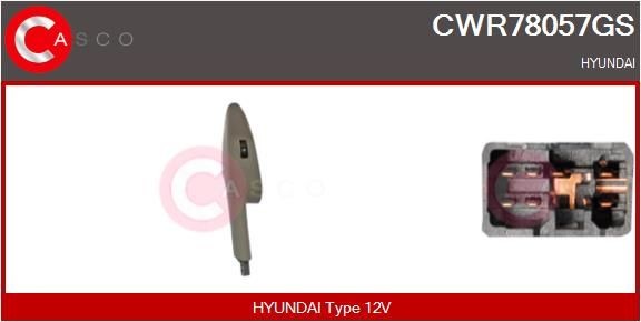Raam schakelaar CASCO CWR78057GS CASCO CWR78057GS: Schakelaar elektrische ramen Hyundai TUCSON 2015