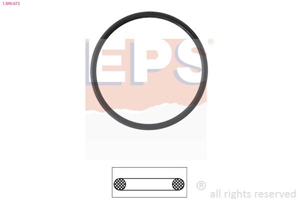 EPS Guarnizione, Termostato 1.890.672 EPS 1.890.672 Guarnizione di tenuta acqua raffreddamento SKODA Citigo Hatchback originali prezzo