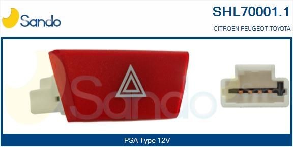 SANDO Hazard Light Switch SHL70001.1 SHL70001.1 SANDO hazard light switch TOYOTA