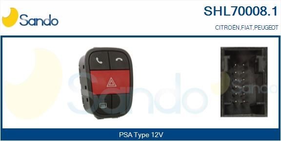 SANDO Warnblinkschalter SHL70008.1 SHL70008.1 SANDO Warnblinkschalter Citroën C3 Picasso Kosten