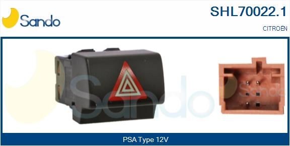 SANDO Vypínač výstrażných smeroviek SHL70022.1 SANDO SHL70022.1 Vypínač výstrażných smeroviek Suzuki GRAND VITARA originálne