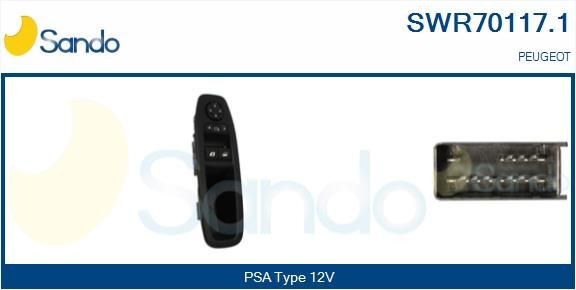 SANDO Bouton de lève-vitre SWR70117.1 SANDO SWR70117.1 Bouton de vitre Peugeot 208 1ere Generation prix
