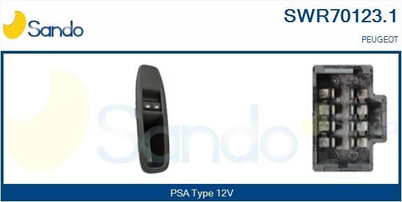 SANDO Bouton de lève-vitre SWR70123.1 SANDO SWR70123.1 Commande de lève-vitre Peugeot 208 CC pas cher
