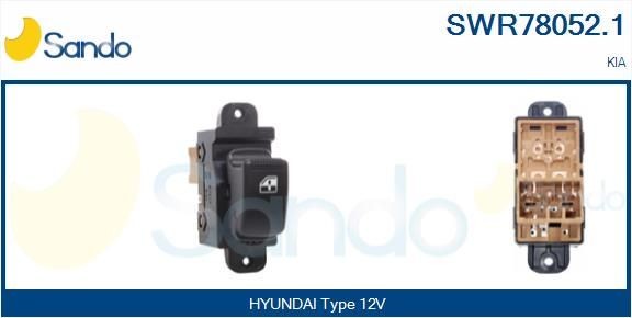 SANDO Bouton de lève-vitre SWR78052.1 SWR78052.1 Contacteur leve-vitre SANDO KIA PICANTO