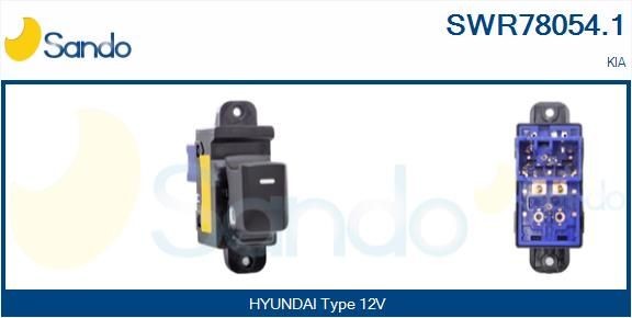 SANDO Διακόπτης, γρύλος παραθύρου SWR78054.1 Διακόπτης παραθύρου SANDO Kia PICANTO SWR78054.1