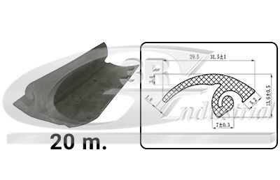 3RG Junta vedante da porta 82616 3RG Borrachas para portas 82616 avaliação