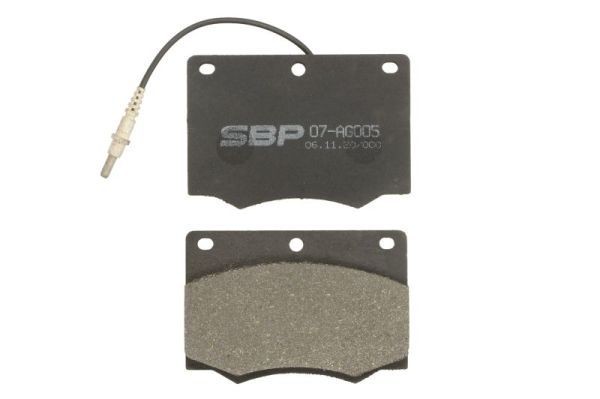 SBP Plaquettes de frein 07-AG005 07-AG005 Plaquettes de frein SBP FIAT PUNTO