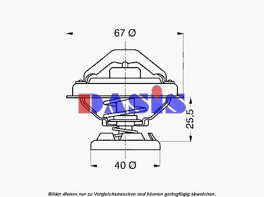 AKS DASIS Termostat chladenia 751905N 751905N Termostat MERCEDES-BENZ T2 AKS DASIS