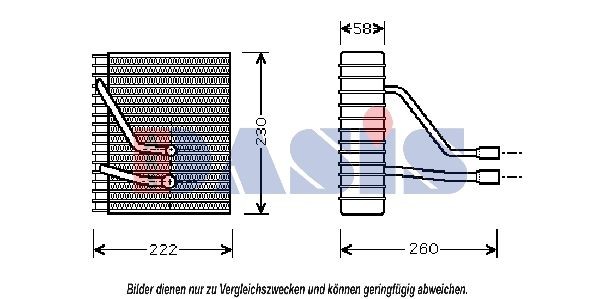 AKS DASIS Fordamper, klimaanlegg 820241N Ac fordamper AKS DASIS TOURNEO CONNECT 820241N billige