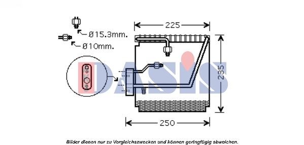 AKS DASIS Evaporatore climatizzatore 820275N AKS DASIS 820275N Evaporatore aria condizionata Honda Civic Fastback prezzo