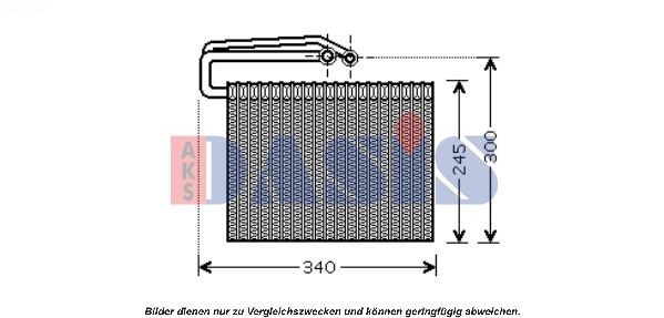 AKS DASIS Fordamper, klimaanlegg 820278N AKS DASIS 820278N Ac fordamper Saab 9-3 Stasjonsvogn pris