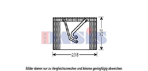 Air conditioning evaporator AKS DASIS 820309N AKS DASIS 820309N Fiat PUNTO 2023 Air conditioning evaporator price