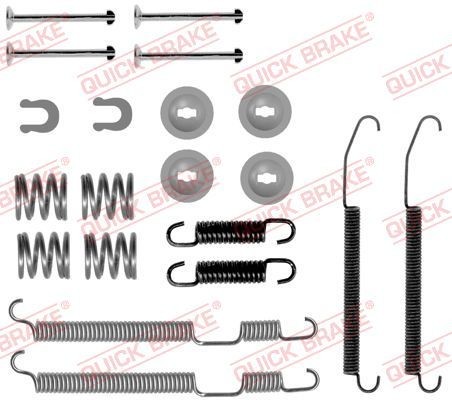 QUICK BRAKE Tilbehørssæt, bremsebakker 105-0075 QUICK BRAKE 105-0075 originale Subaru Impreza GC Tilbehørssæt bremsebakker hvad koster