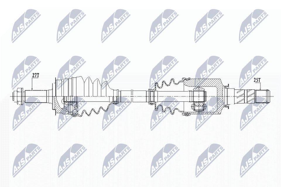 Drivaksel NTY NPW-SB-027 NTY NPW-SB-027 Drivaksel SUBARU OUTBACK 2025
