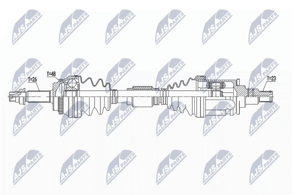 Drivaksel NTY NPW-TY-131 NTY NPW-TY-131 Drivaksel TOYOTA RAV 4 2002