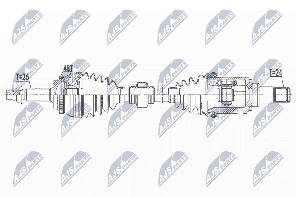 Arbre de transmission NTY NPW-TY-137 NTY NPW-TY-137: Cardan Toyota CAMRY 2007