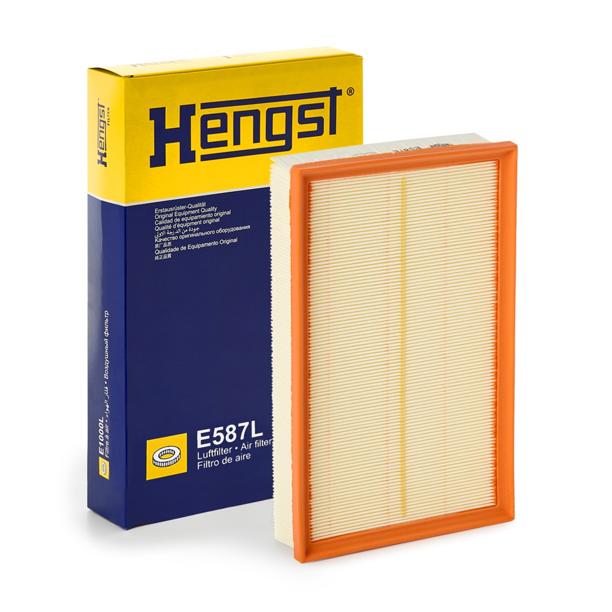 Filtre à air HENGST FILTER E587L HENGST FILTER E587L: Filtre à air Volkswagen TRANSPORTER 2005