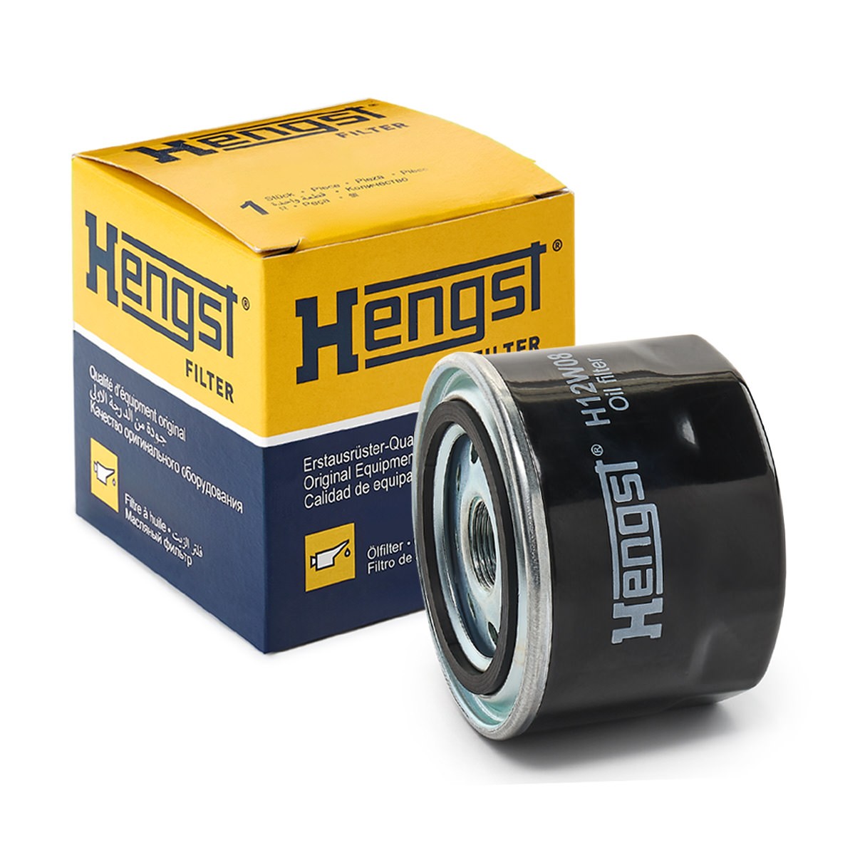 Oljefilter HENGST FILTER H12W08 HENGST FILTER H12W08: Oljefilter Iveco Daily 2018