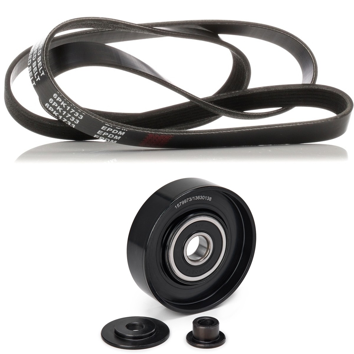 RIDEX Jeu de courroies trapézoïdales à nervures 542R0830 Kit complet de courroies d'accessoire RIDEX YARIS 542R0830 pas cher