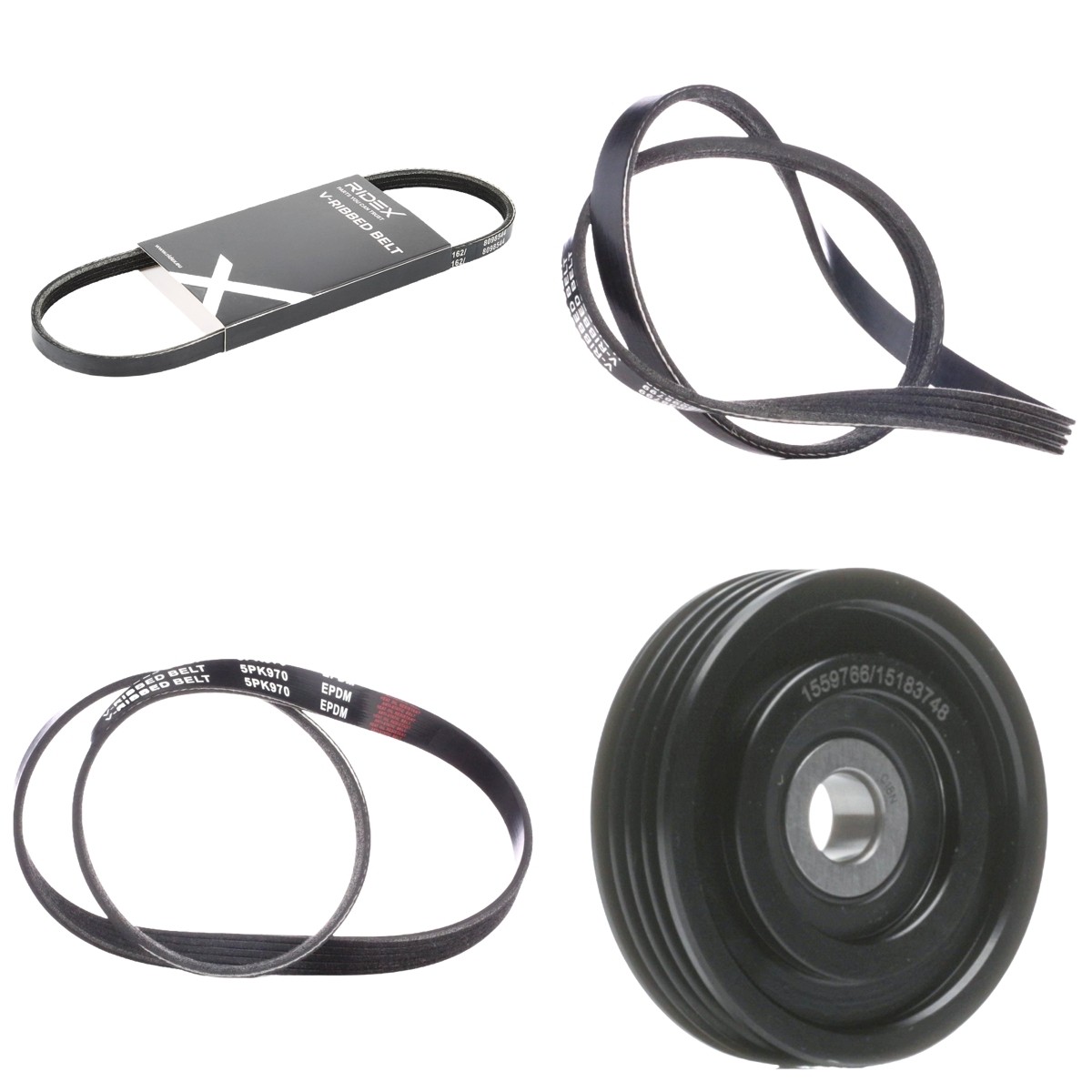 RIDEX Drivremssats 542R0868 542R0868 RIDEX flerspårsremssats TOYOTA GT 86