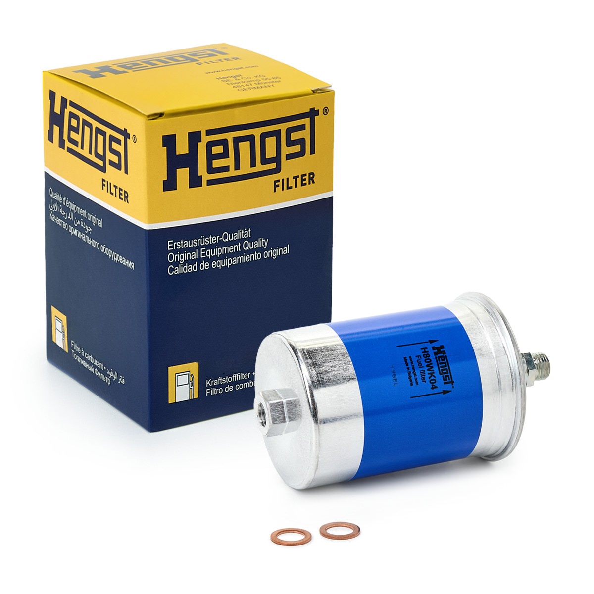 HENGST FILTER Brændstof-filter H80WK04 HENGST FILTER H80WK04 Mercedes W140 Brændstoffilter pris