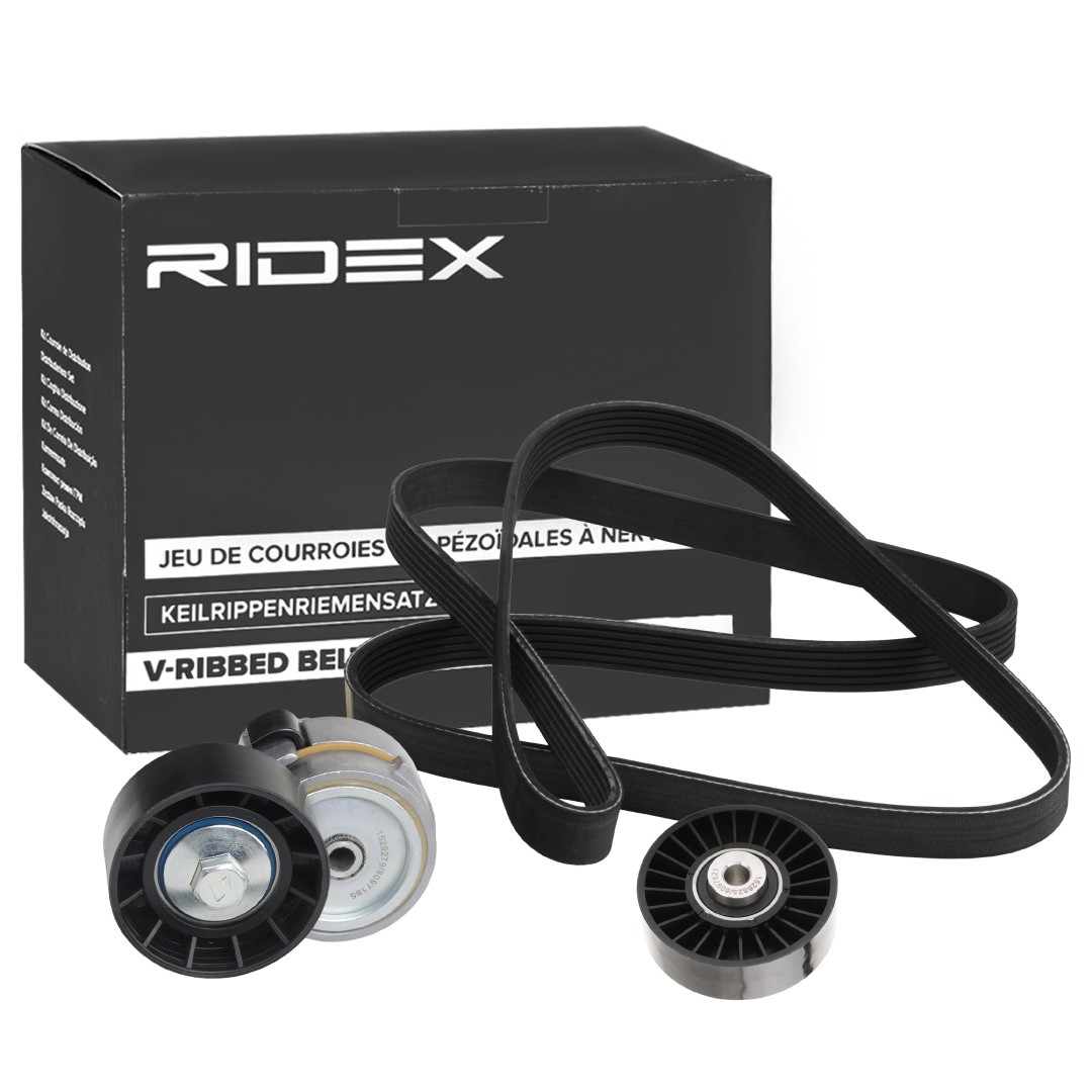 RIDEX V-Ribbed Belt Set 542R0919 Alfa Romeo STELVIO RIDEX poly v-belt kit 542R0919