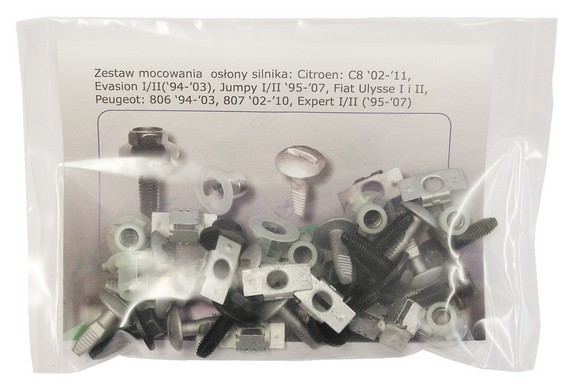 ROMIX Bevestigingselement, motorafdekking 90214 90214 Motor- / veiligheidsbumper PEUGEOT 407 ROMIX