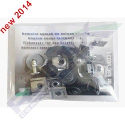 ROMIX Upevňovací element, krat motora 90224 Motor- / spodny ochranny kryt ROMIX AUDI 90224