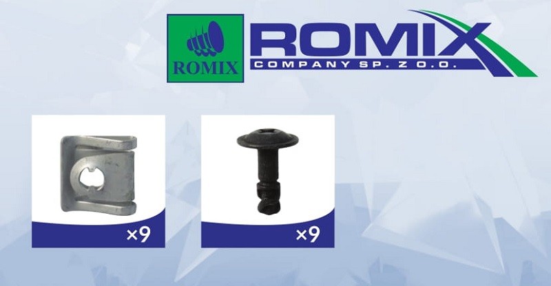 ROMIX Elemento fissaggio, Copertura motore 90240 90240 costo Protezione sottoscocca / motore ROMIX BMW Serie 5