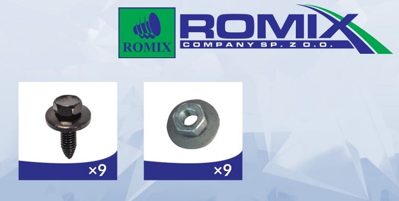 ROMIX Montāžas elements, Motora vāks 90242 Motora / apakšdaļas aizsargs ROMIX 407 90242 lēti