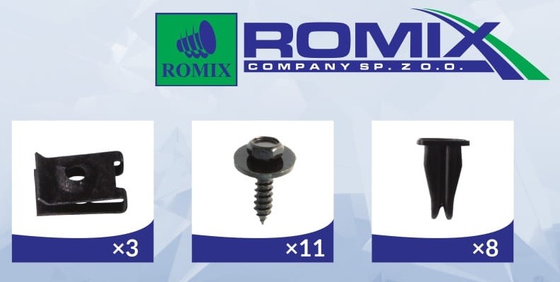 ROMIX Innvendig hjulskjerm 91001 Innerskjerm ROMIX XM 91001 billige