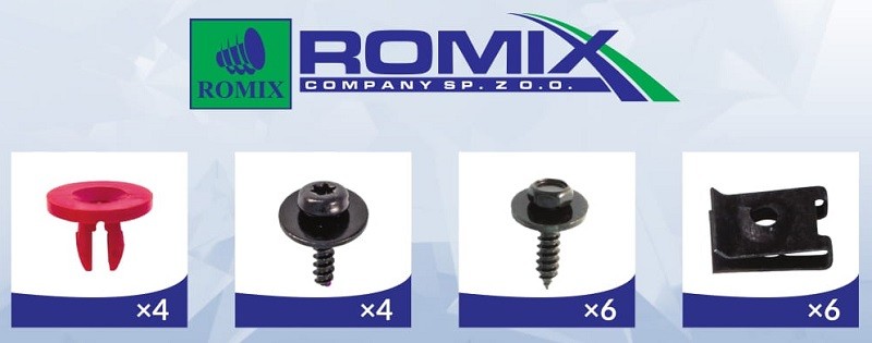 ROMIX Monteringssæt, kofanger 92002 ROMIX 92002 Transit Mk2 Van Kofangerstiver originale pris